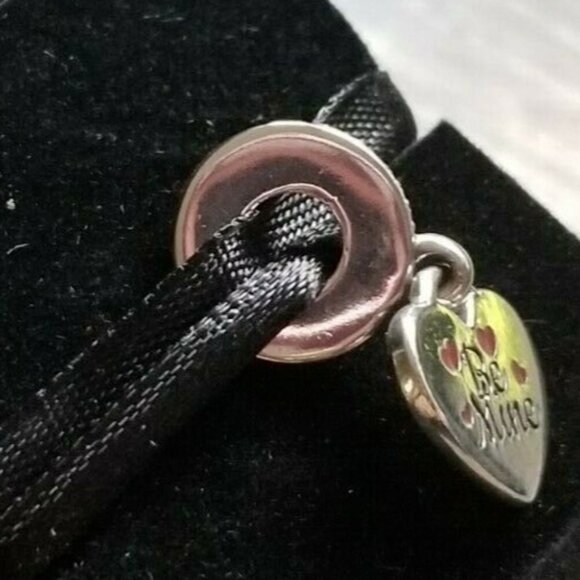 Authentic PANDORA Sterling Silver Be Mine Dangle Charm ENG792017CZ_4 USA EXCL - Picture 5 of 6